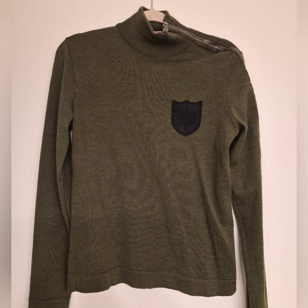 Authier Olive Green Sweater